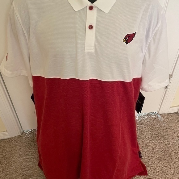 Nike Other - New Mens Nike NFL Arizona Cardinals Red White Polo